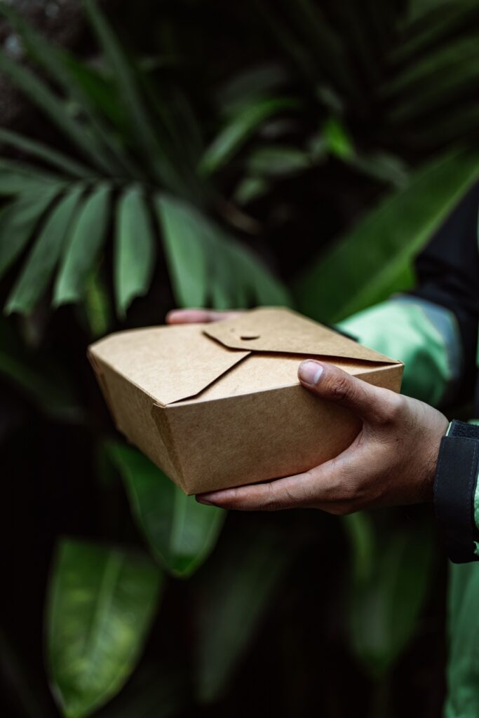 cardboard takeout box