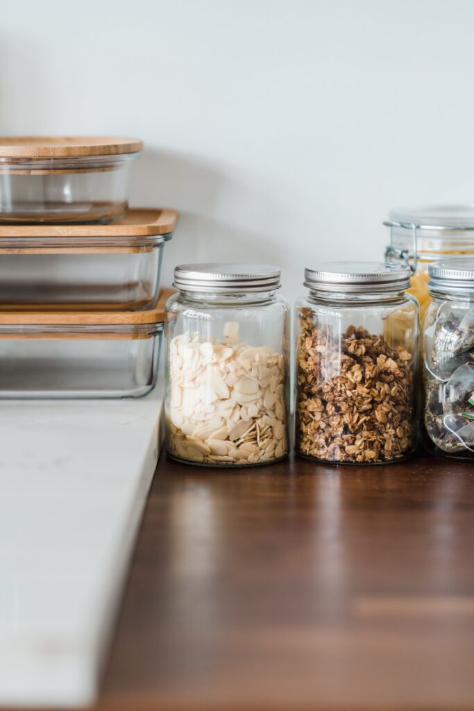 Glass jar containers